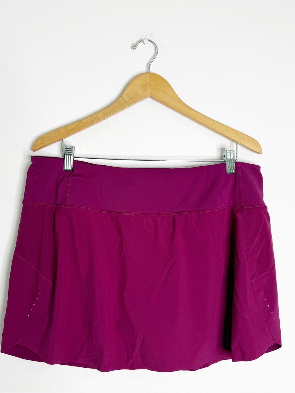 Athleta Run With It 14” Skort Size XL Purple Running Tennis Athletic
